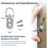 image:imagePHS 2 Hole Heavy Duty DRing Hangers Holds 40 lb 50 Pack with Screws  2hole heavy duty d ring holds mirrors framed art canvas gallery displays screws included can pair with wires50 Pack