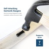 image:imagePHS Black Sawtooth Picture Hangers 1 in 100 Pack No Nails Needed  Selfattaching sawtooth picture hangers easy install with no nails or extra hardware for wood picture frames and artwork100 Pack
