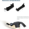 image:imagePHS Black Sawtooth Picture Hangers 1 in 100 Pack No Nails Needed  Selfattaching sawtooth picture hangers easy install with no nails or extra hardware for wood picture frames and artwork100 Pack