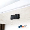image:imagePHS Black Sawtooth Picture Hangers 1 in 100 Pack No Nails Needed  Selfattaching sawtooth picture hangers easy install with no nails or extra hardware for wood picture frames and artwork100 Pack