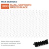 image:imagePHS Black Sawtooth Picture Hangers 1 in 100 Pack No Nails Needed  Selfattaching sawtooth picture hangers easy install with no nails or extra hardware for wood picture frames and artwork1000 Pack