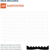 image:imagePHS Black Sawtooth Picture Hangers 134 in 100 Pack No Nails Needed  Selfattaching sawtooth picture hangers easy install with no nails or extra hardware for wood picture frames and artwork100 Pack