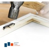 image:imagePHS Black Sawtooth Picture Hangers 134 in 100 Pack No Nails Needed  Selfattaching sawtooth picture hangers easy install with no nails or extra hardware for wood picture frames and artwork100 Pack