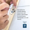 image:imagePHS DRing Picture Hangers 100 Pack with Screws for Wood Holds 25 lb  Singlehole steel d rings with screws picture hanging hardware for wood frames and wall decor100 Pack