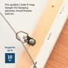 image:imagePHS DRing Picture Hangers Holds 10 lb 100 Pack with Screws  Small singlehole d ring picture hangers with screws included Drings for picture frames mirrors artwork100 Pack