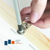 image:imagePHS DRing Picture Hangers Holds 10 lb 100 Pack with Screws  Small singlehole d ring picture hangers with screws included Drings for picture frames mirrors artwork100 Pack