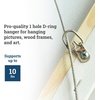 image:imagePHS DRing Picture Hangers Holds 10 lb 100 Pack with Screws  Small singlehole d ring picture hangers with screws included Drings for picture frames mirrors artwork1000 Pack