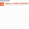 image:imagePHS DRing Picture Hangers with Screws Holds 3 lb 100 Pack  Small d rings picture hanging hardware for lightweight frames paintings photos amp artwork100 Pack
