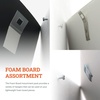image:imagePHS Foam Board Hangers Assorted Pack Holds 3 lb 25 Pack No Nails  Renter friendly easy picture hanger for foamboard holds 3 lb includes 10 kwik hangers 10 metal sawtooths 5 adhesive hangers