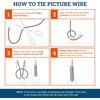 image:imagePHS Frame Back Kit with DRing Hangers Wire amp Bumpers for 50 Frames  Professional picture hanging hardware kit includes wire bumpers amp Drings for artwork installation