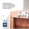 image:imagePHS Heavy Duty Sawtooth Picture Hangers Holds 250 lb 10 Pack  Large picture hangers with screws 14gauge zinc steel brackets for frames mirrors amp signs