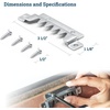 image:imagePHS Heavy Duty Sawtooth Picture Hangers Holds 250 lb 10 Pack  Large picture hangers with screws 14gauge zinc steel brackets for frames mirrors amp signs