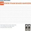 image:imagePHS Kwik Foam Board Hangers Holds 1 lb Each 100 Pack No Nails Needed  Picture hangers pressin metal prongs no nails needed for foamboard art photos posters