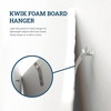 image:imagePHS Kwik Foam Board Hangers Holds 1 lb Each 100 Pack No Nails Needed  Picture hangers pressin metal prongs no nails needed for foamboard art photos posters