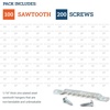 image:imagePHS Large Sawtooth Picture Hangers Holds 10 lb 100 Pack with Screws  2 58 in zinc sawtooth hangers hold up to 10 lb with 200 screws included for frames canvas and artwork100 Pack