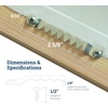 image:imagePHS Large Sawtooth Picture Hangers Holds 10 lb 100 Pack with Screws  2 58 in zinc sawtooth hangers hold up to 10 lb with 200 screws included for frames canvas and artwork100 Pack