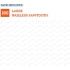 image:imagePHS Sawtooth Picture Hangers Holds 10 lb 100 Pack No Nails Needed  1 34 in zincplated steel sawtooth hangers picture hanging hardware canvas hangers for walls photos amp frames100 Pack