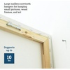 image:imagePHS Sawtooth Picture Hangers Holds 10 lb 100 Pack No Nails Needed  1 34 in zincplated steel sawtooth hangers picture hanging hardware canvas hangers for walls photos amp frames500 Pack