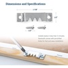 image:imagePHS Sawtooth Picture Hangers Holds 25 lb 50 Pack with Screws  Heavy duty sawtooth picture hangers holds up to 25 lb for wood plastic metal frames50 Pack