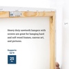 image:imagePHS Sawtooth Picture Hangers Holds 25 lb 50 Pack with Screws  Heavy duty sawtooth picture hangers holds up to 25 lb for wood plastic metal frames50 Pack