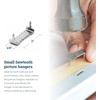 image:imagePHS Small Sawtooth Picture Hangers Holds 7 lb 100 Pack No Nails  Frame hanging hardware picture hangers for drywall canvas hangers for walls photos amp artwork100 Pack