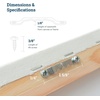 image:imagePHS Small Sawtooth Picture Hangers Holds 7 lb 100 Pack with Screws  Small sawtooth hangers holds up to 7 lb and easy install canvas hangers for picture frames and canvas100 Pack
