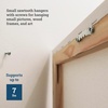 image:imagePHS Small Sawtooth Picture Hangers Holds 7 lb 100 Pack with Screws  Small sawtooth hangers holds up to 7 lb and easy install canvas hangers for picture frames and canvas100 Pack