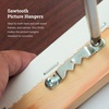 image:imagePHS Small Sawtooth Picture Hangers Holds 7 lb 100 Pack with Screws  Small sawtooth hangers holds up to 7 lb and easy install canvas hangers for picture frames and canvas100 Pack