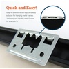 image:imagePHS Snap in Metal Frame Picture Hangers 100 Pack No Nails  Light duty back clips for metal frames toolfree installation keeps frames level black finish