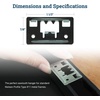 image:imagePHS Snap in Metal Frame Picture Hangers 100 Pack No Nails  Light duty back clips for metal frames toolfree installation keeps frames level black finish