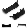 image:imagePHS Black Sawtooth Picture Hangers 1 in 100 Pack No Nails Needed  Selfattaching sawtooth picture hangers easy install with no nails or extra hardware for wood picture frames and artwork1000 Pack