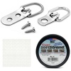 image:imagePHS Frame Back Kit with DRing Hangers Wire amp Bumpers for 50 Frames  Professional picture hanging hardware kit includes wire bumpers amp Drings for artwork installation
