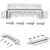 image:imagePHS Heavy Duty Sawtooth Picture Hangers Holds 250 lb 10 Pack  Large picture hangers with screws 14gauge zinc steel brackets for frames mirrors amp signs