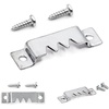 image:imagePHS Sawtooth Picture Hangers Holds 25 lb 50 Pack with Screws  Heavy duty sawtooth picture hangers holds up to 25 lb for wood plastic metal frames50 Pack