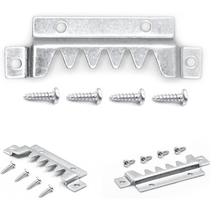 image:imagePHS Heavy Duty Sawtooth Picture Hangers Holds 250 lb 10 Pack  Large picture hangers with screws 14gauge zinc steel brackets for frames mirrors amp signs