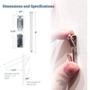 image:image50 lb Picture Hanger Hooks with Nails  25 Pack  Heavy Picture Hangers 50 lbs