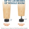 image:imageCloverdale Furniture Levelers Holds 400 lb 8 Pack 1420 Leveling Feet  Adjustable furniture feet 1420 thread with felt base holds 400 lb for tables chairs cabinets beds on uneven floors8 Pack