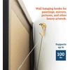 image:imagePHS 100 lb Brass Picture Hanging Hooks with Nails 10 Pack  Heavy duty picture hangers mirror mounting hardware hardened blue steel nails drywall and plaster walls100 Pack