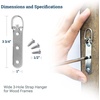 image:imagePHS 3Hole DRing Picture Hangers Holds 50 lb 30 Pack with Screws  Heavy duty picture hangers 3hole strap D ring hangers doubled steel for frames and art screws included100 Pack