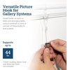 image:imagePHS Adjustable Picture Hangers Holds 44 lb 10 Pack  Gallery hooks fits nylon cords amp steel cables compatible with wire sawtooth amp foamboard hangers art hanging system