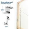 image:imagePHS Adjustable Picture Hangers Holds 44 lb 10 Pack  Gallery hooks fits nylon cords amp steel cables compatible with wire sawtooth amp foamboard hangers art hanging system