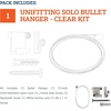 image:imagePHS Adjustable Picture Hanging System  Bullet Hanger with Nylon Cable amp Gallery Hooks  Art Hanging System  Art Cable Supports 25 lbs  No Track Needed
