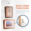image:imagePHS Adjustable Picture Hanging System  Bullet Hanger with Nylon Cable amp Gallery Hooks  Art Hanging System  Art Cable Supports 25 lbs  No Track Needed