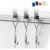 image:imagePHS Adjustable Picture Rail Hooks 10 Pack  Selfgripping Jhooks art hanging hooks fits 20 mm steel cables picture rails amp gallery hanging system
