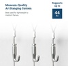 image:imagePHS Adjustable Picture Rail Hooks 10 Pack  Selfgripping Jhooks art hanging hooks fits 20 mm steel cables picture rails amp gallery hanging system
