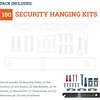 image:imagePHS Anti Theft Picture Hangers Holds 15 lb 25 Pack with THead Screws  Security frame lock kit holds up to 15 lb antitheft and earthquake resistant for museums and galleries100 Pack
