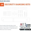 image:imagePHS Anti Theft Picture Hangers Holds 15 lb 25 Pack with THead Screws  Security frame lock kit holds up to 15 lb antitheft and earthquake resistant for museums and galleries25 Pack