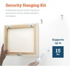 image:imagePHS Anti Theft Picture Hangers Holds 15 lb 25 Pack with THead Screws  Security frame lock kit holds up to 15 lb antitheft and earthquake resistant for museums and galleries25 Pack