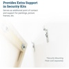 image:imagePHS AntiTheft Picture Hangers 100 Pack with Security Wrench  Antitheft security hanging brackets jcaho compliant for hotels hospitals galleries security wrench included1