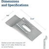 image:imagePHS AntiTheft Picture Hangers 100 Pack with Security Wrench  Antitheft security hanging brackets jcaho compliant for hotels hospitals galleries security wrench included1